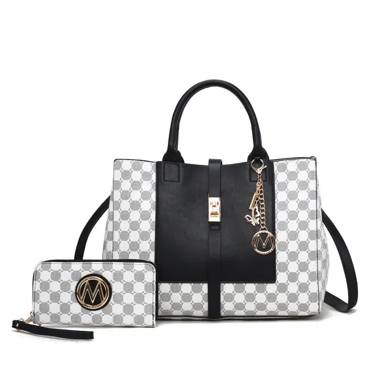 Mkfcollection Yuliana Ii Shoulder Bag And Wallet Set Vegan Leather Designer sold by Zulily