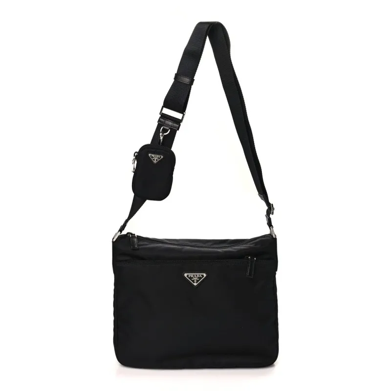 Prada Messenger Bag Tessuto Shoulder Bag (Pre-Owned) - One Size sold by Zulily