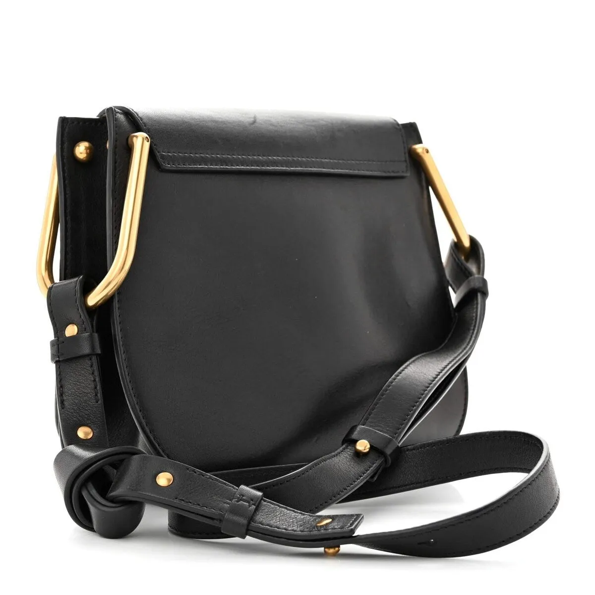 Chloe Calfskin Small Charm Hudson Shoulder Bag Black (Pre-Owned) - One Size sold by Zulily product image thumbnail 3