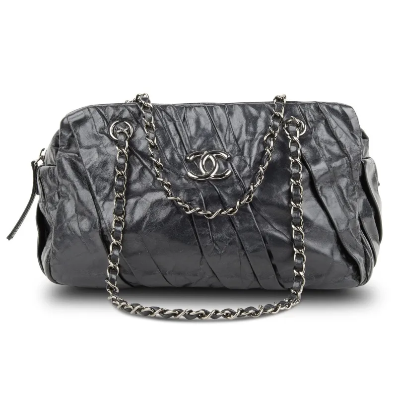 Chanel Rouched CC Chain Tote Bag (Pre-Owned) - One Size sold by Zulily