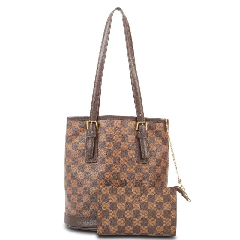 Louis Vuitton Marais with Pouch Damier Ebene (Pre-Owned) - One Size sold by Zulily