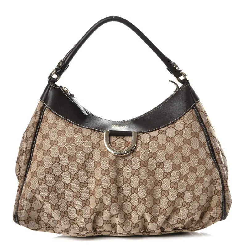 Gucci D-Gold Shoulder Bag GG Canvas (Pre-Owned) - One Size sold by Zulily