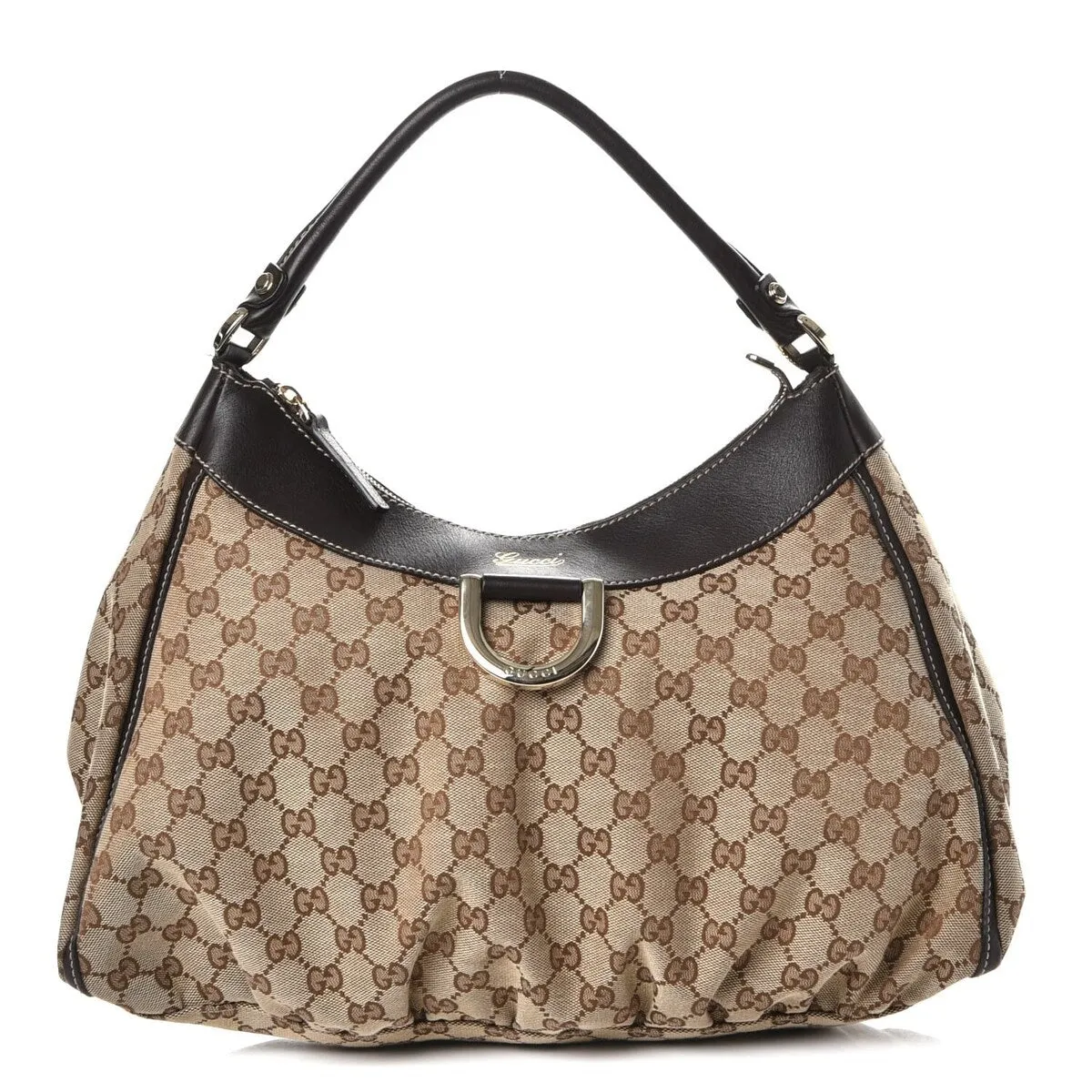 Gucci D-Gold Shoulder Bag GG Canvas (Pre-Owned) - One Size sold by Zulily