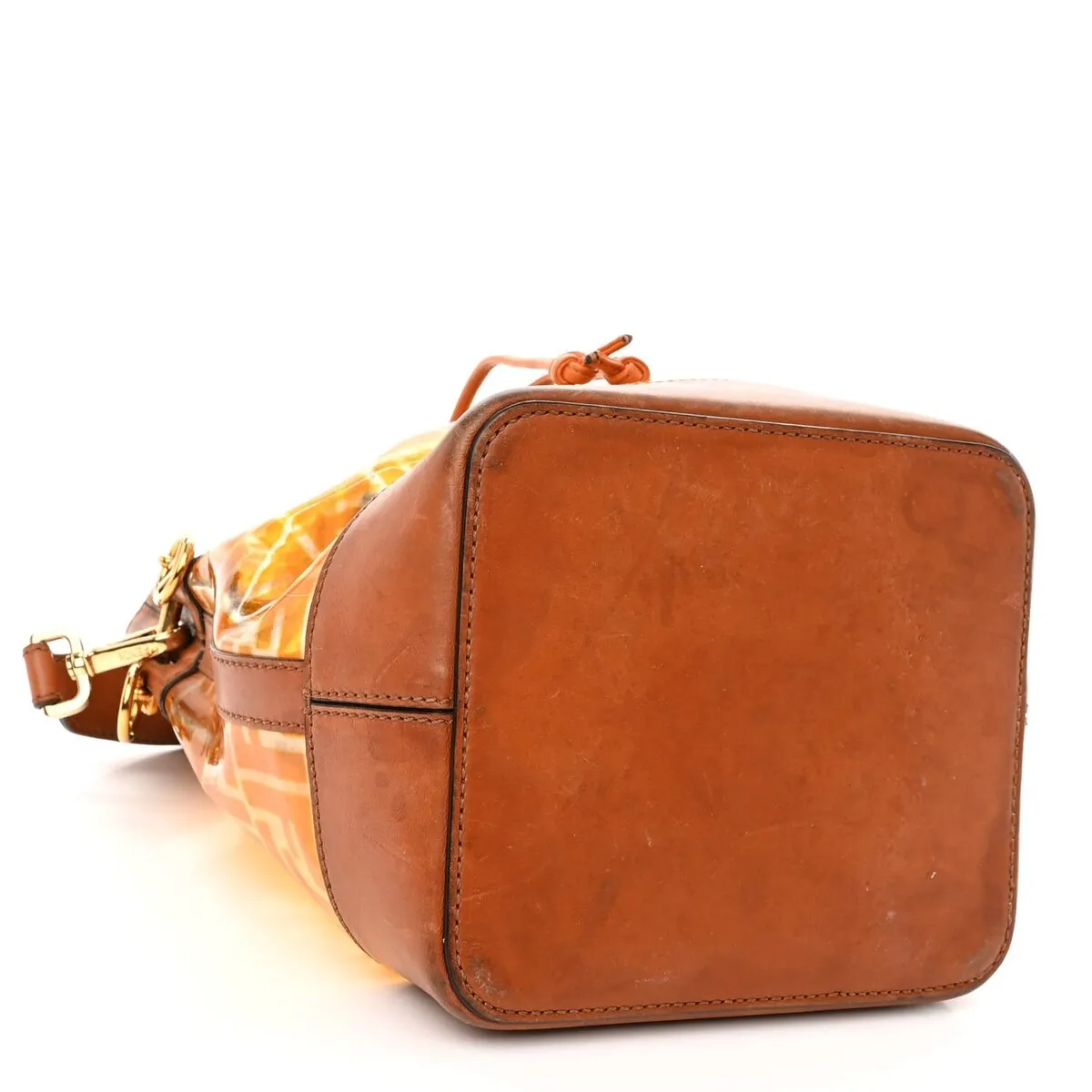 Fendi TPU FF Vitello Aura F is Fendi Grande Mon Tresor Bucket Bag Aranciata Cuoio ( - One Size sold by Zulily product image thumbnail 4