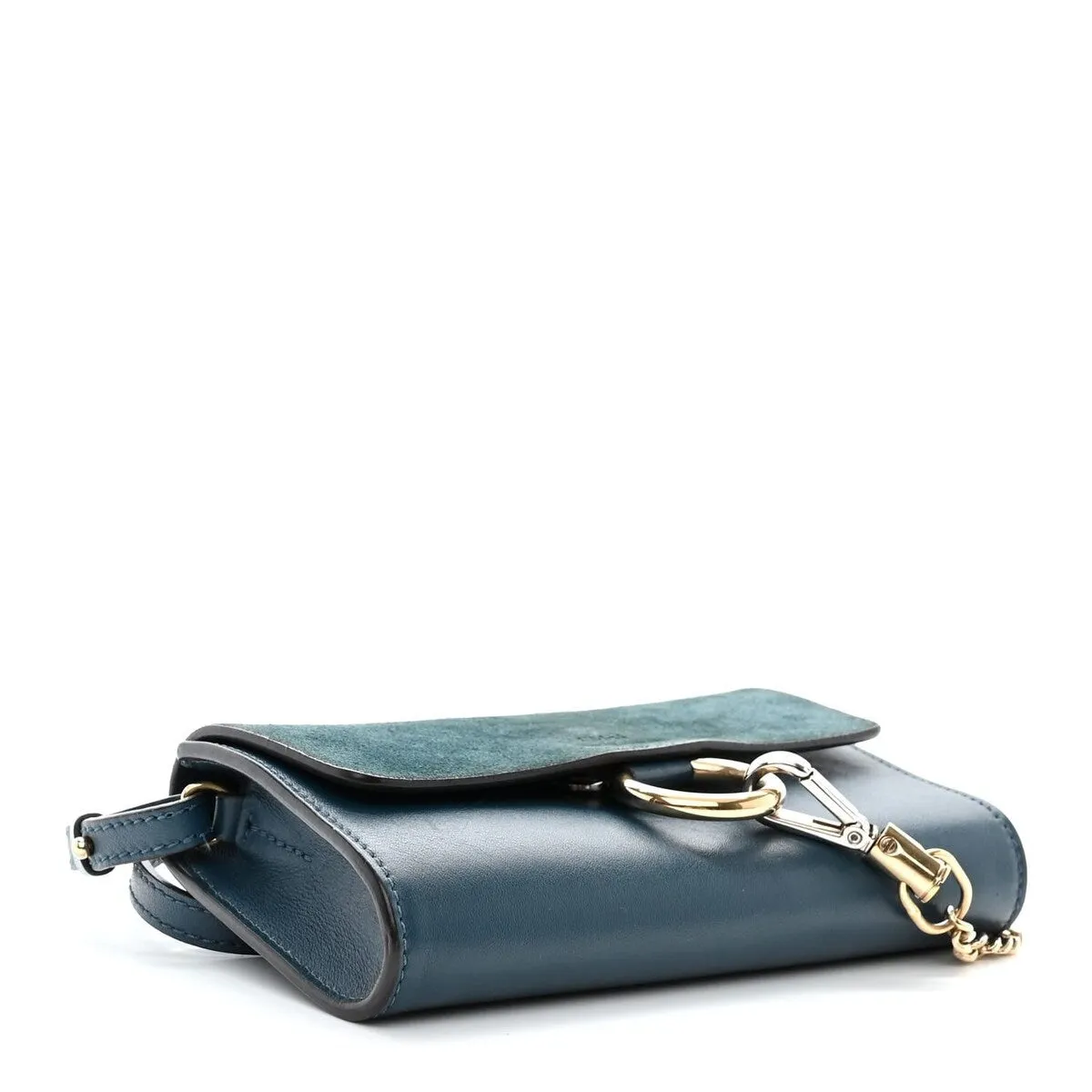 Chloe Suede Calfskin Medium Faye Shoulder Bag Silver Blue (Pre-Owned) - Small sold by Zulily product image thumbnail 4