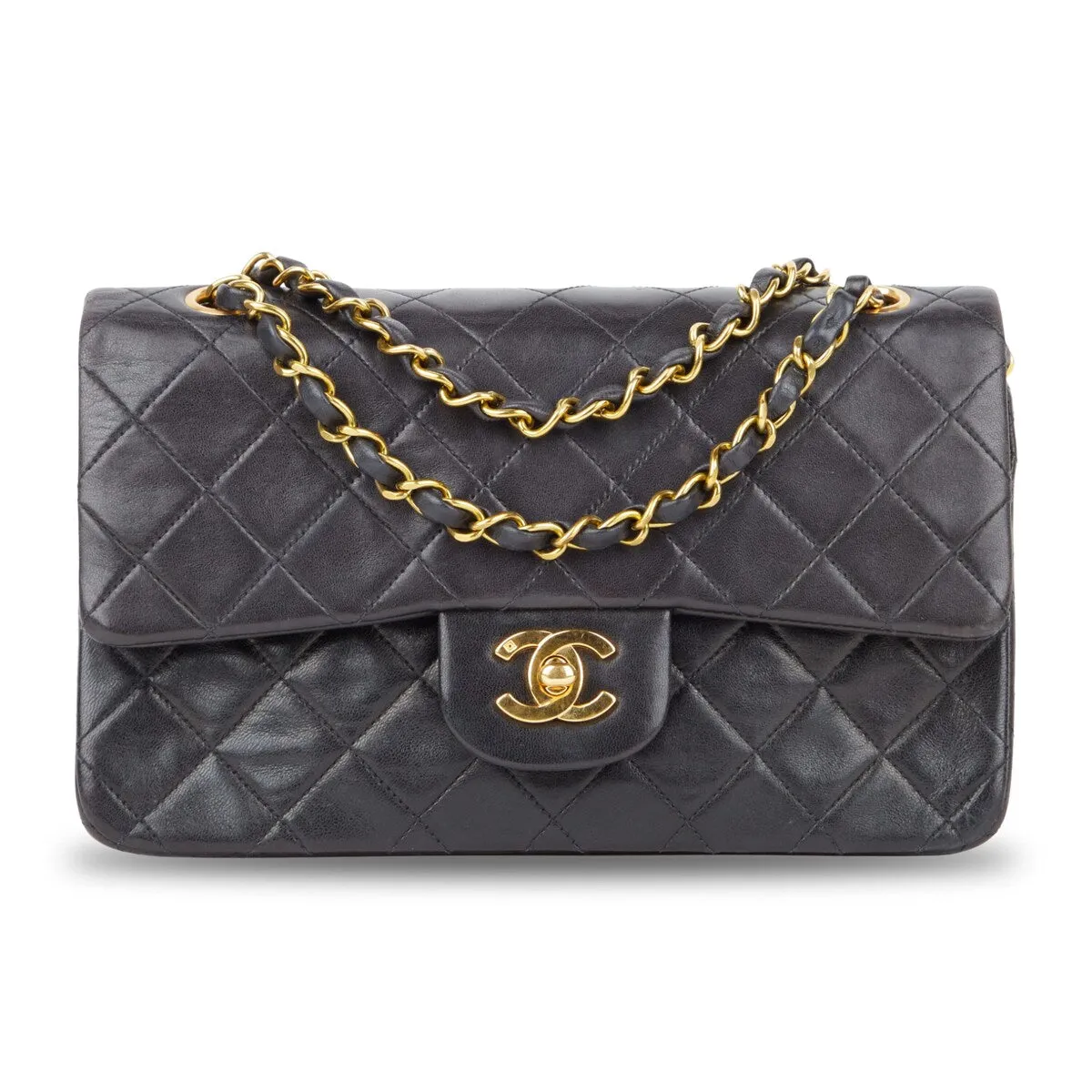 Chanel Classic Double Flap GHW Small Lambskin (Pre-Owned) sold by Zulily