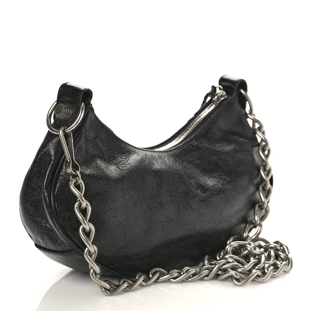 Balenciaga Agneau Arena Le Cagole Chain Shoulder Bag XS Black (Pre-Owned) - Extra Small sold by Zulily product image thumbnail 4