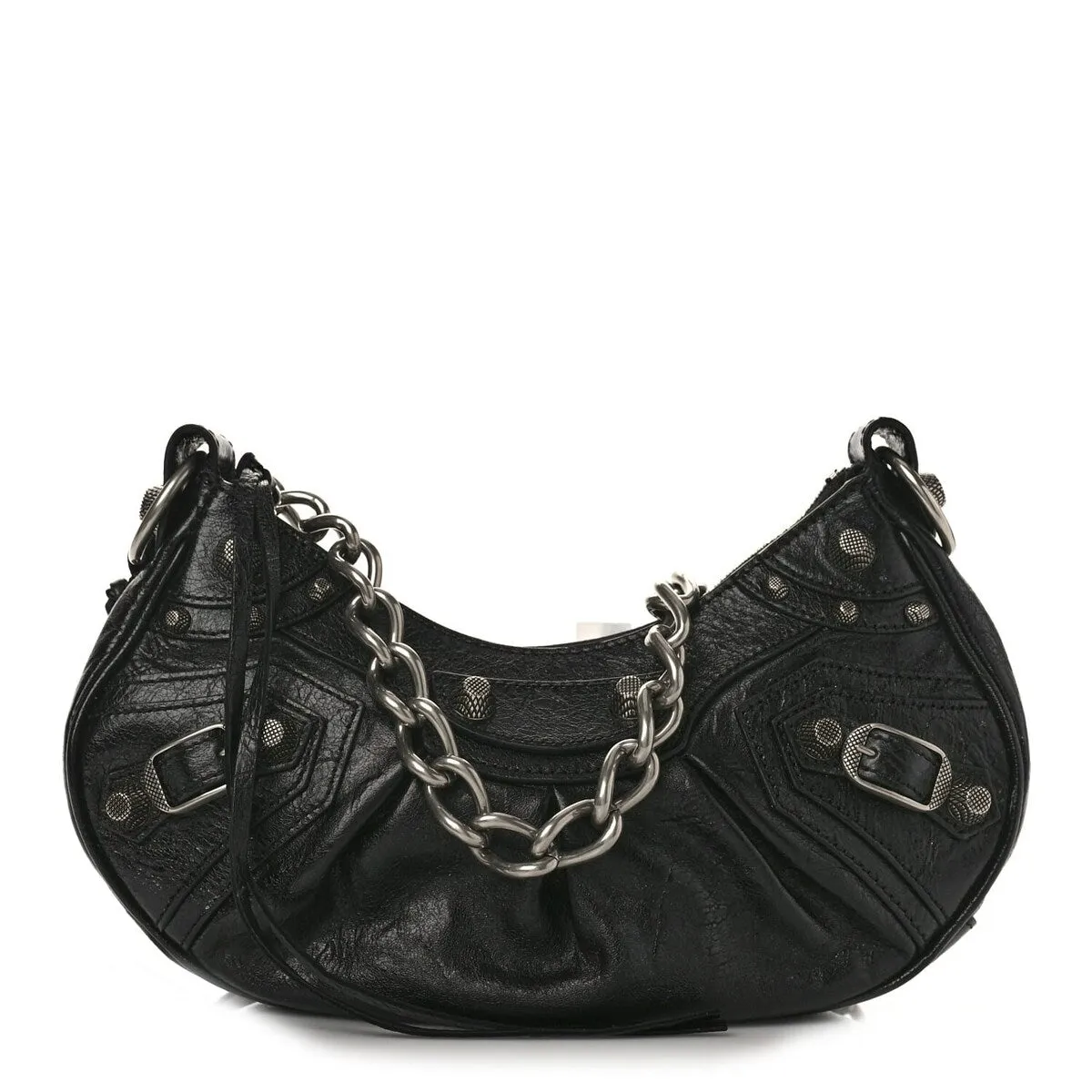 Balenciaga Agneau Arena Le Cagole Chain Shoulder Bag XS Black (Pre-Owned) - Extra Small sold by Zulily product image thumbnail 3