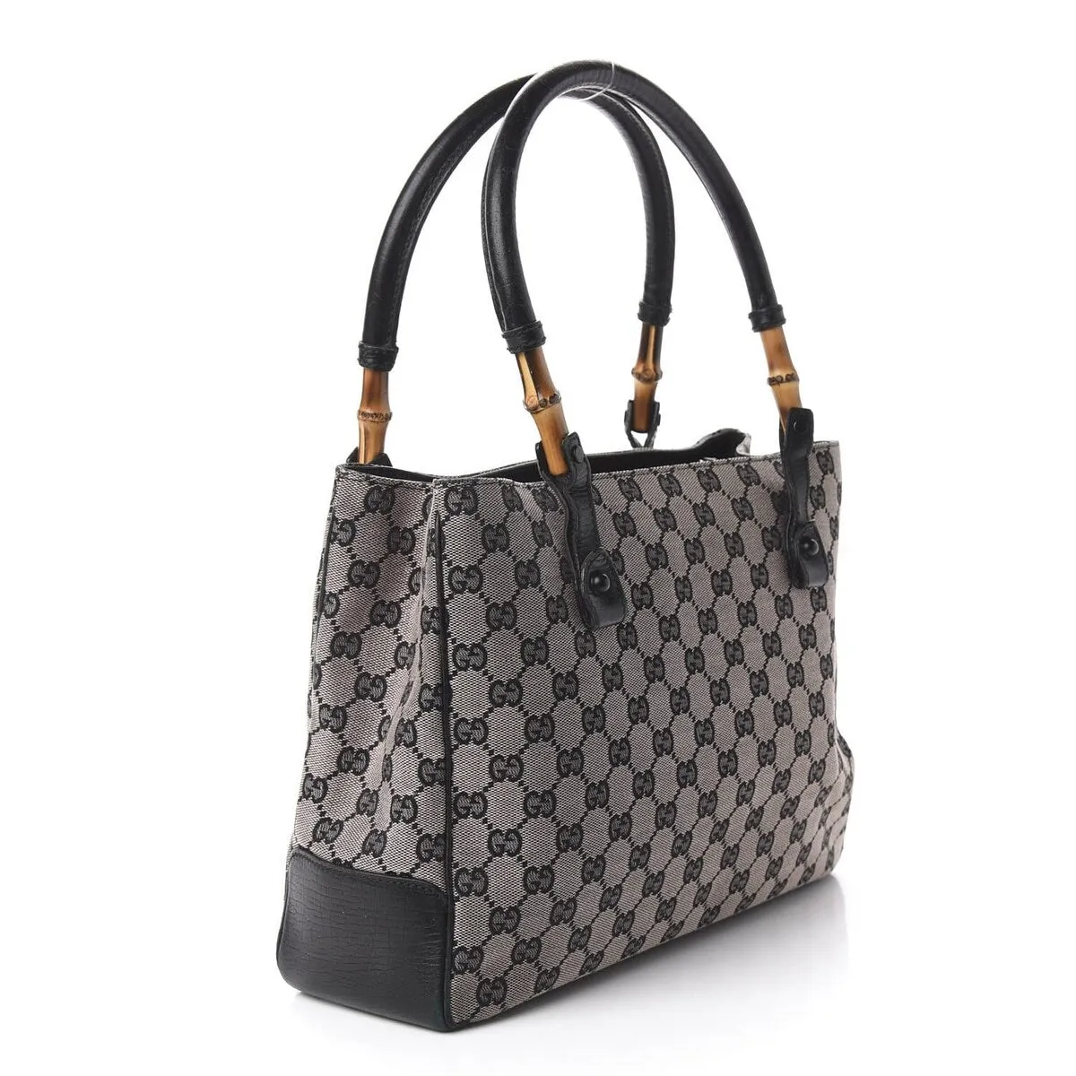 Gucci Bamboo Tote Bag GG Canvas (Pre-Owned) - One Size sold by Zulily product image thumbnail 3