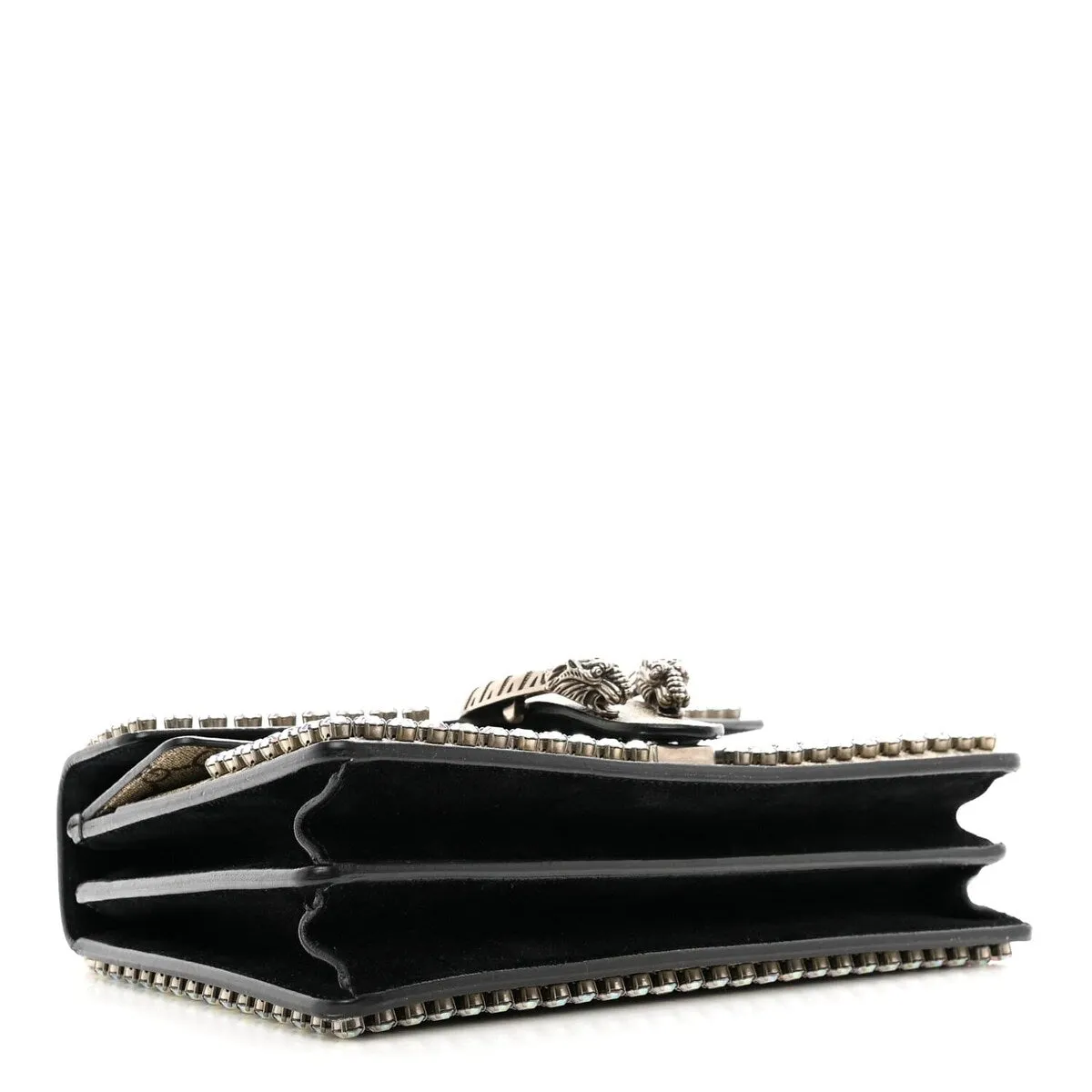 Gucci GG Supreme Monogram Crystal Small Dionysus Shoulder Bag Black (Pre-Owned) sold by Zulily product image thumbnail 4