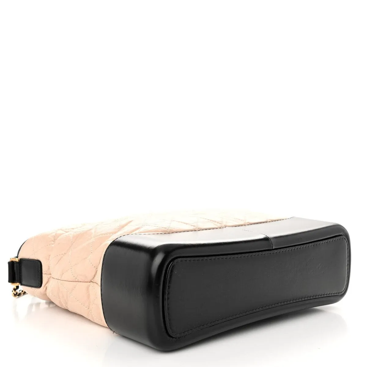 Chanel Aged Calfskin Quilted Large Gabrielle Hobo Beige Black (Pre-Owned) sold by Zulily product image thumbnail 4