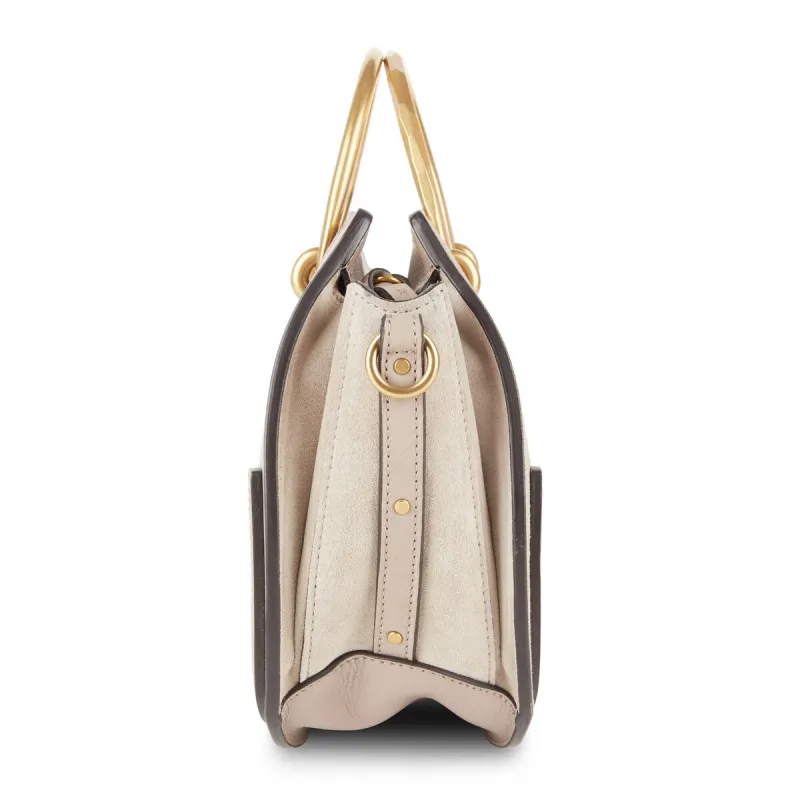 Chloe Calfskin Suede Small Pixie Bag Caramel (Pre-Owned) - One Size sold by Zulily