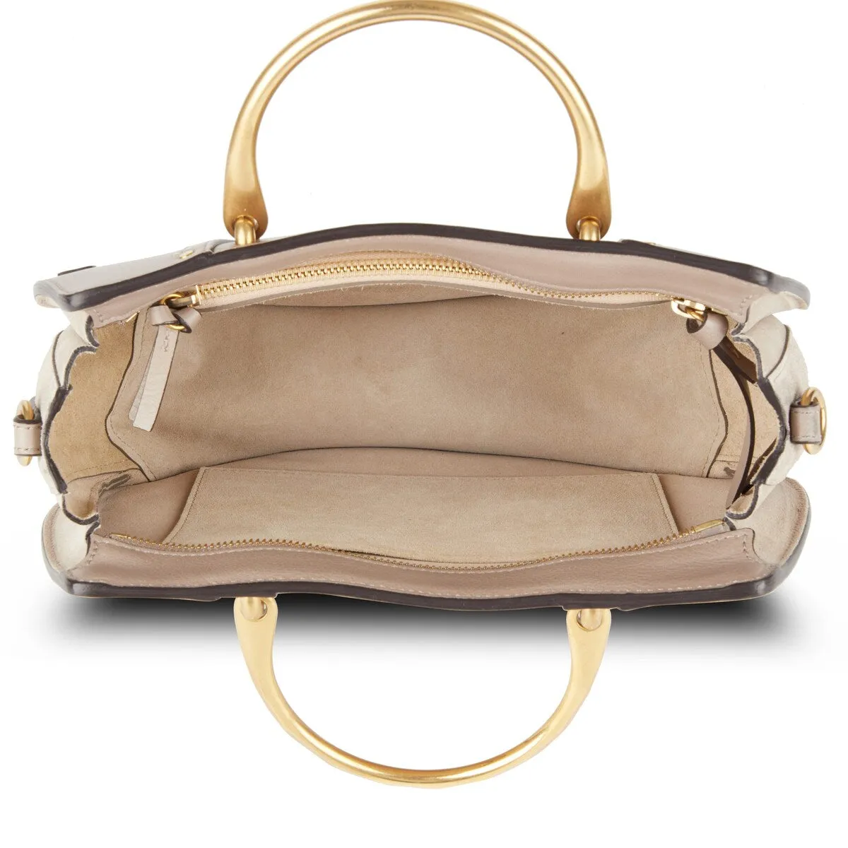 Chloe Calfskin Suede Small Pixie Bag Caramel (Pre-Owned) - One Size sold by Zulily product image thumbnail 3