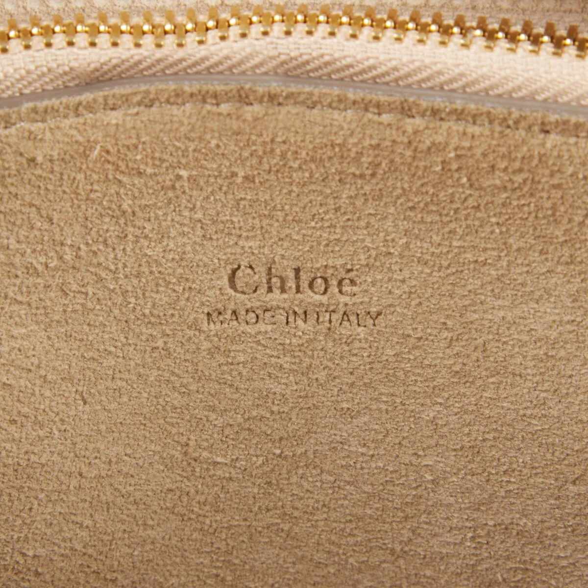 Chloe Calfskin Suede Small Pixie Bag Caramel (Pre-Owned) - One Size sold by Zulily product image thumbnail 4
