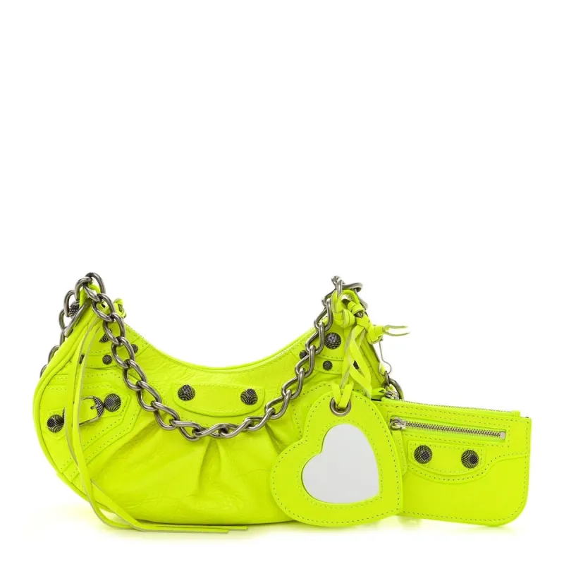 Balenciaga Agneau Arena Le Cagole Chain Shoulder Bag XS Black (Pre-Owned) - Extra Small sold by Zulily