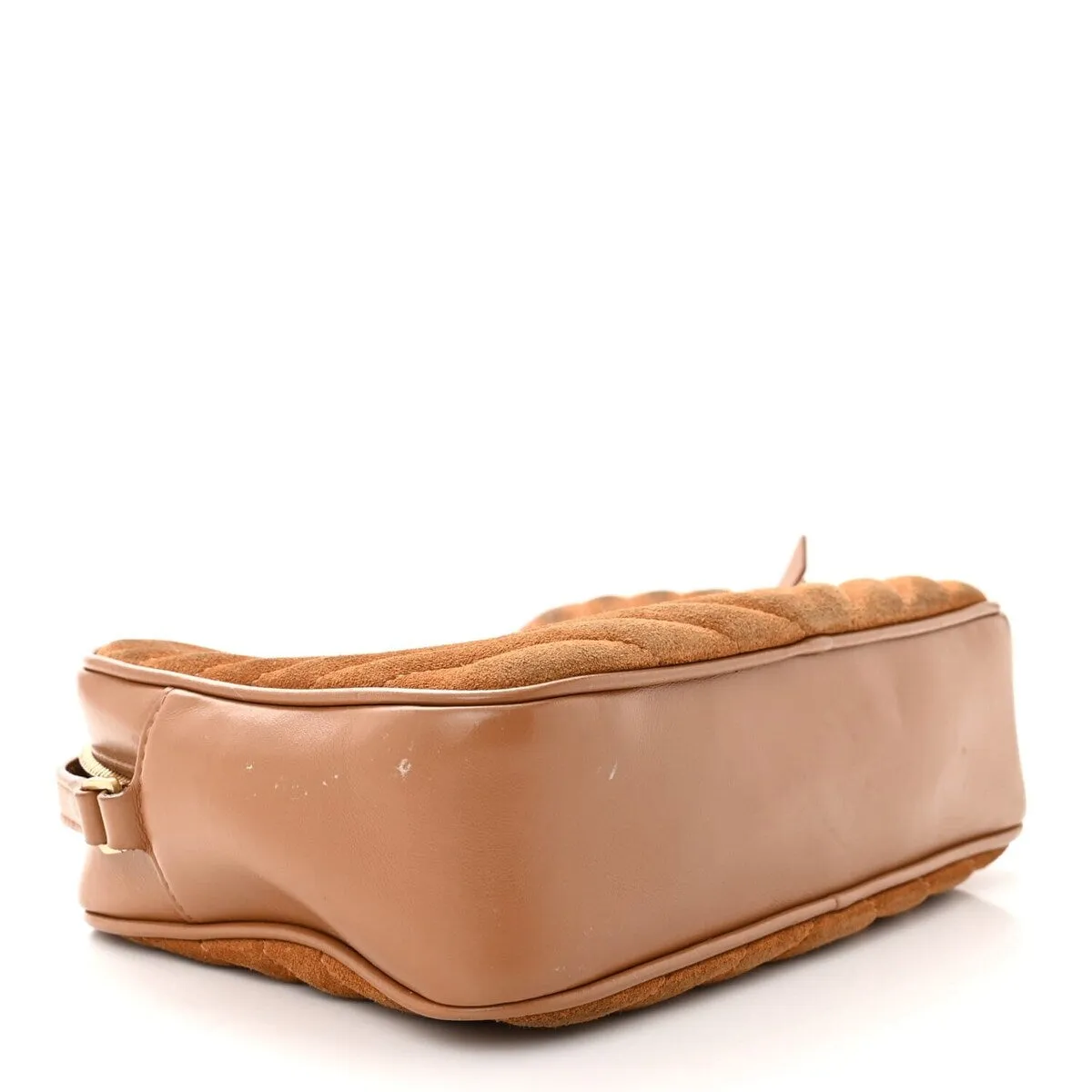 Saint Laurent Suede Matelasse Monogram Lou Camera Bag Cinnamon (Pre-Owned) sold by Zulily product image thumbnail 4