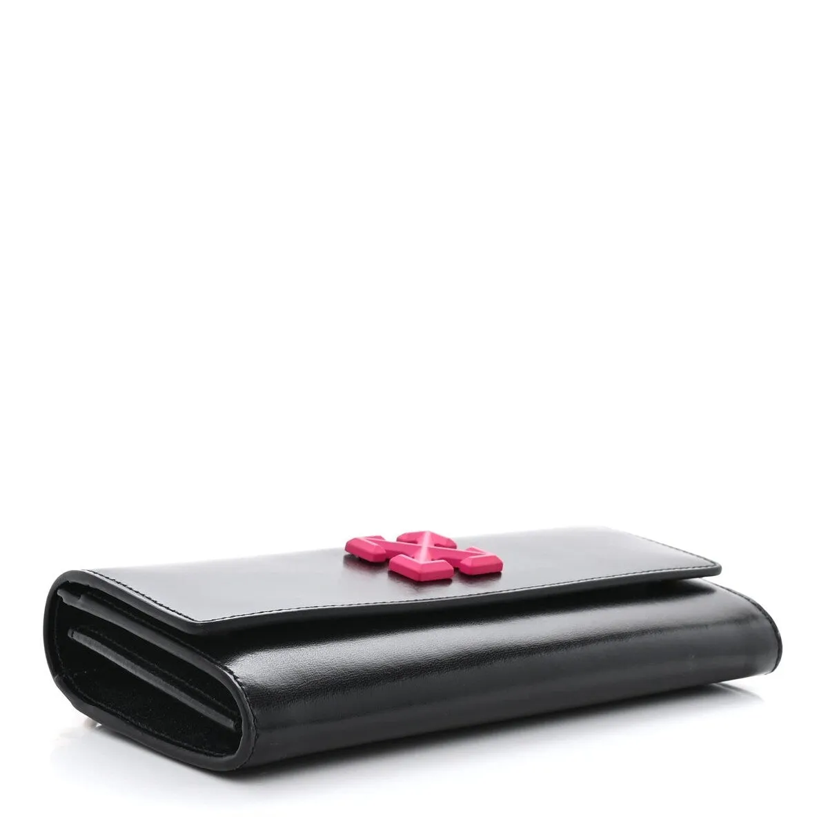 Off-White Calfskin Jitney Chain Wallet Black (Pre-Owned) sold by Zulily product image thumbnail 4