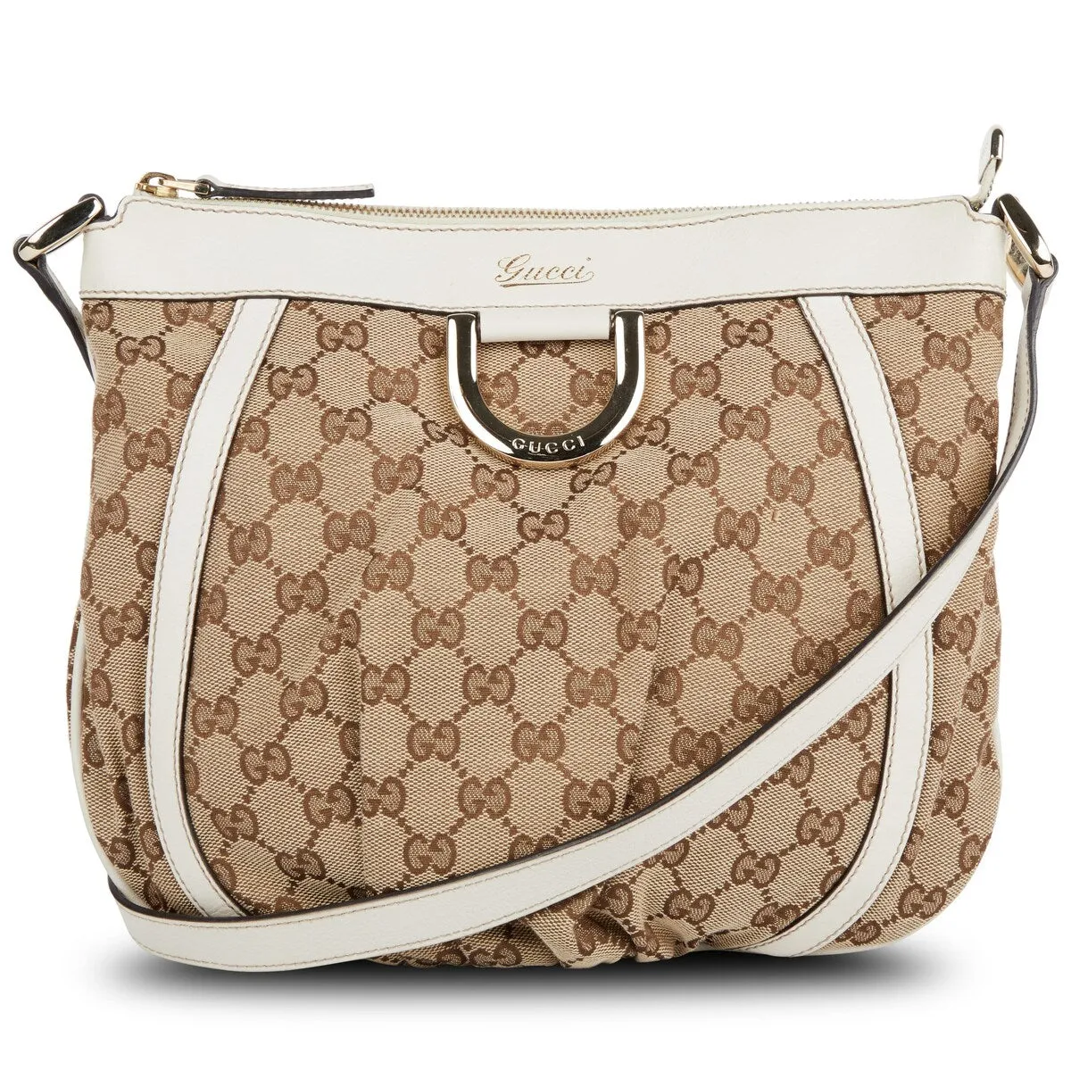 Gucci D-Gold Crossbody Bag GG Canvas (Pre-Owned) sold by Zulily