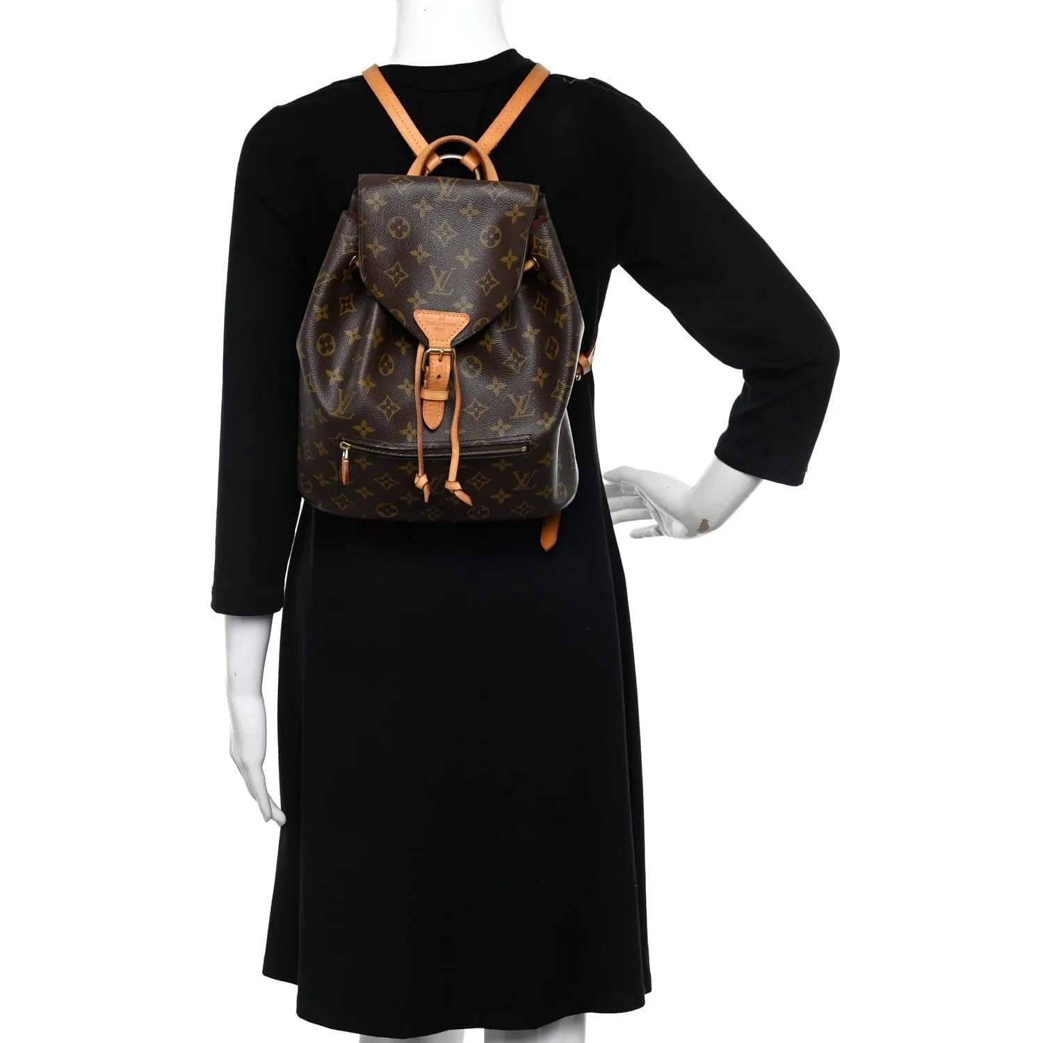 Louis Vuitton Monogram BB Montsouris NM Backpack Black (Pre-Owned) - One Size sold by Zulily product image thumbnail 2