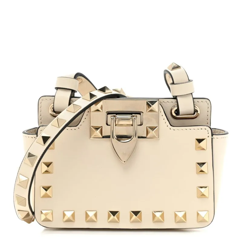 Valentino Garavani Vitello Rockstud Smartphone Crossbody Ivory (Pre-Owned) sold by Zulily