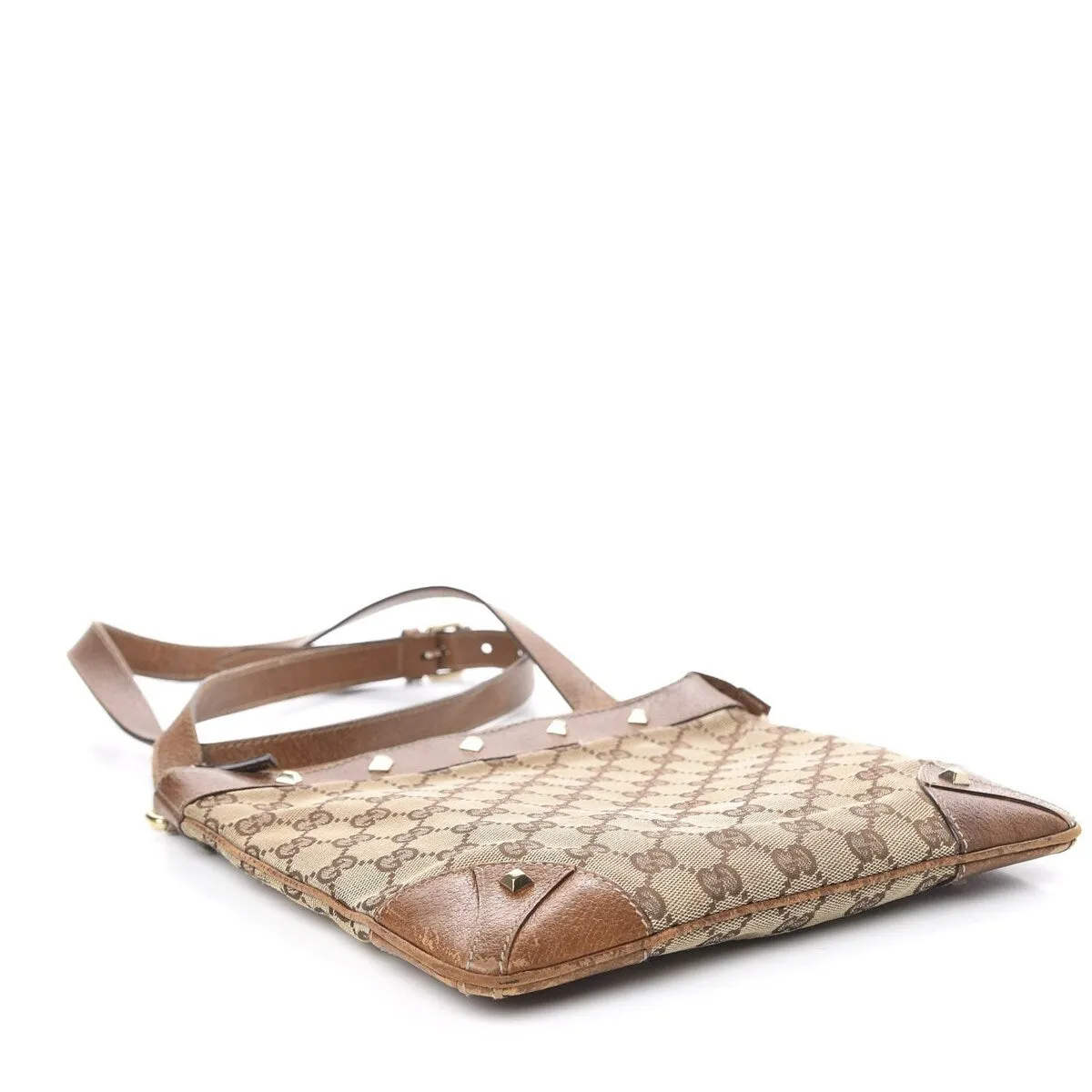 Gucci Studded Crossbody Bag GG Canvas (Pre-Owned) sold by Zulily product image thumbnail 3