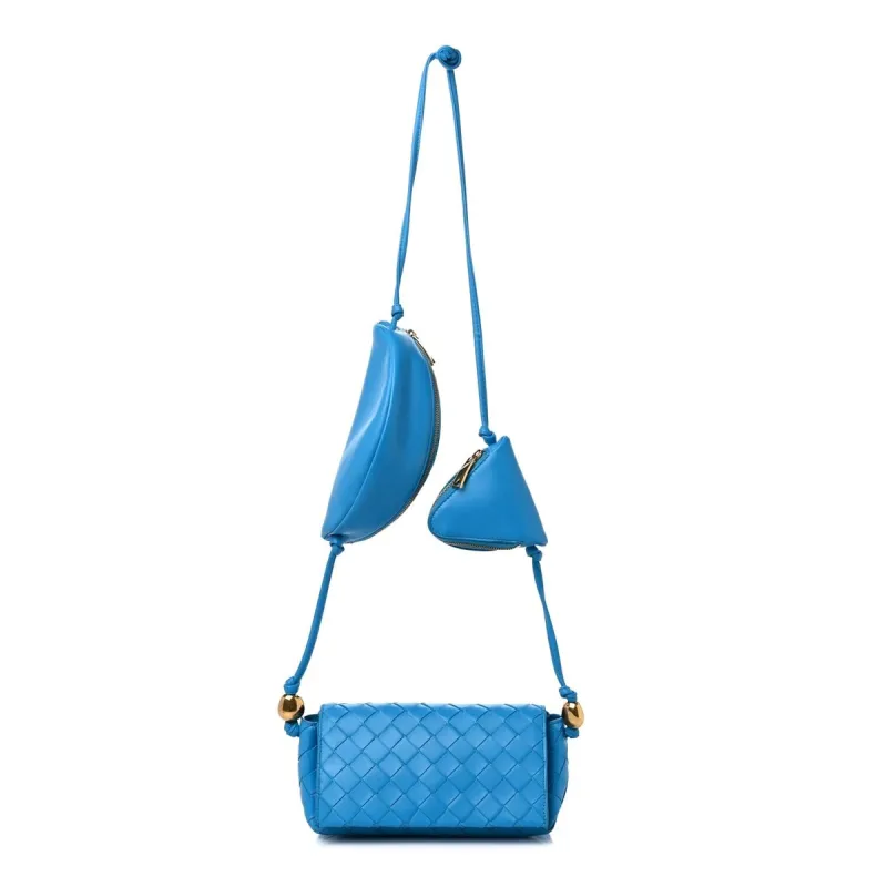 Bottega Veneta Nappa Intrecciato Pouch On Strap Pool (Pre-Owned) sold by Zulily