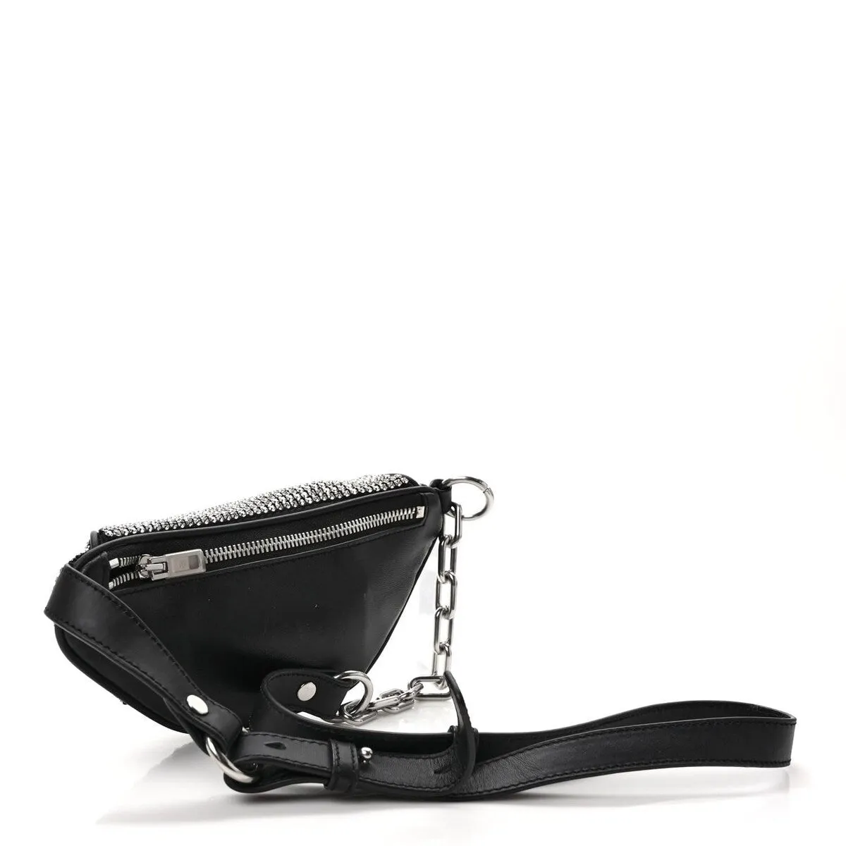 Alexander Wang Rhinestone Mesh Mini Attica Belt Bag Black (Pre-Owned) sold by Zulily product image thumbnail 3