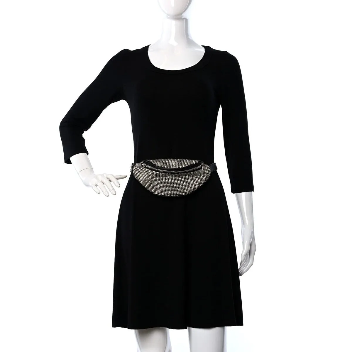 Alexander Wang Rhinestone Mesh Mini Attica Belt Bag Black (Pre-Owned) sold by Zulily product image thumbnail 2