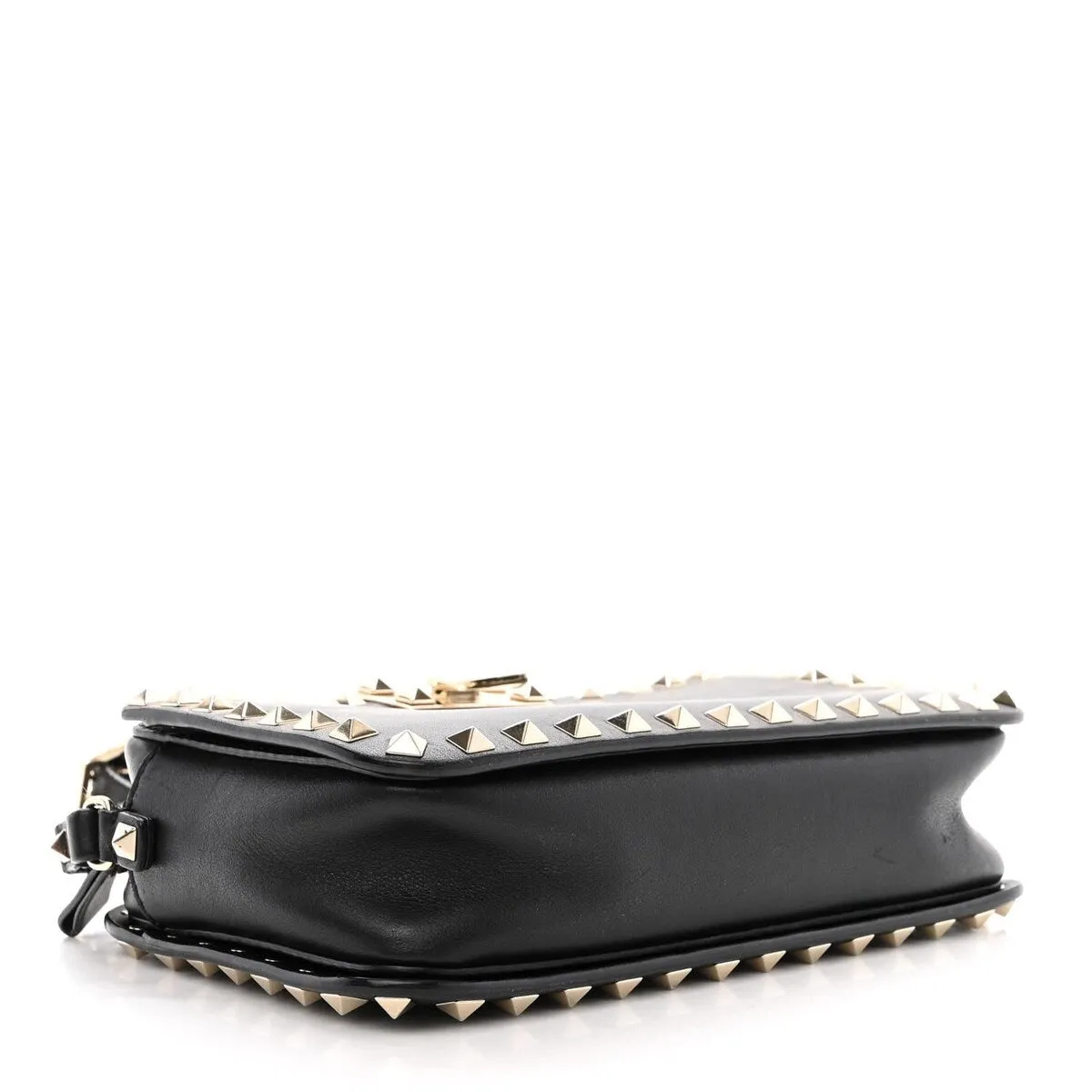 Valentino Garavani Calfskin Rockstud Flip Lock Camera Crossbody Bag Black (Pre-Owne sold by Zulily product image thumbnail 4
