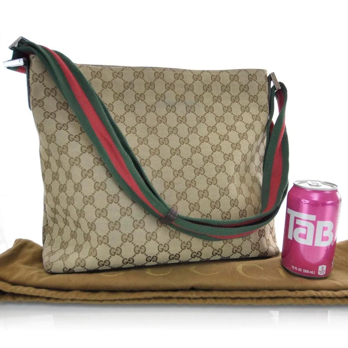 Gucci Web Crossbody Bag GG Canvas (Pre-Owned) sold by Zulily product image thumbnail 3