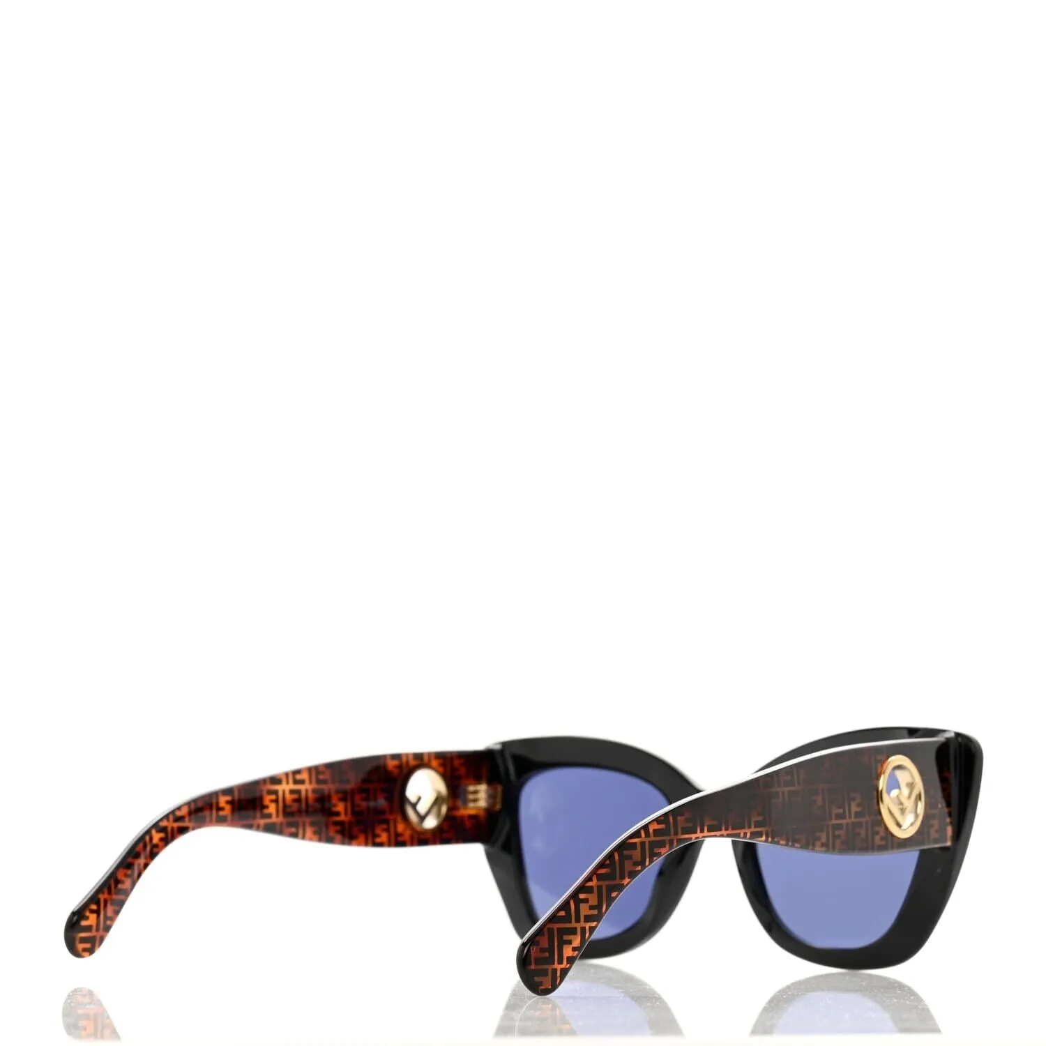 Fendi Acetate F is Fendi FF 51mm Sunglasses 0327S Tortoise Camouflage (Pre-Owned) sold by Zulily product image thumbnail 4
