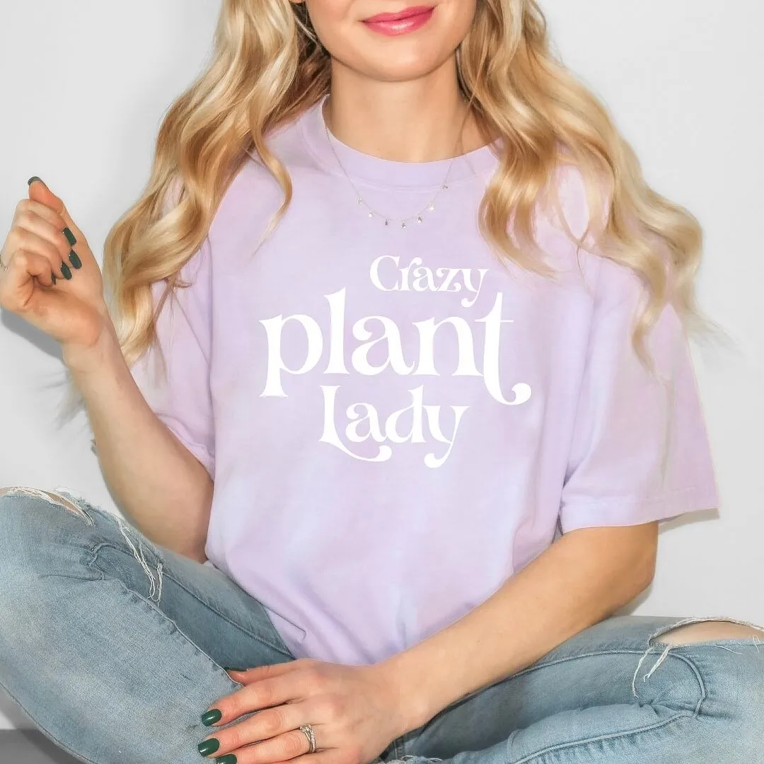 Crazy Plant Lady Garment Dyed Tee sold by Zulily product image thumbnail 3