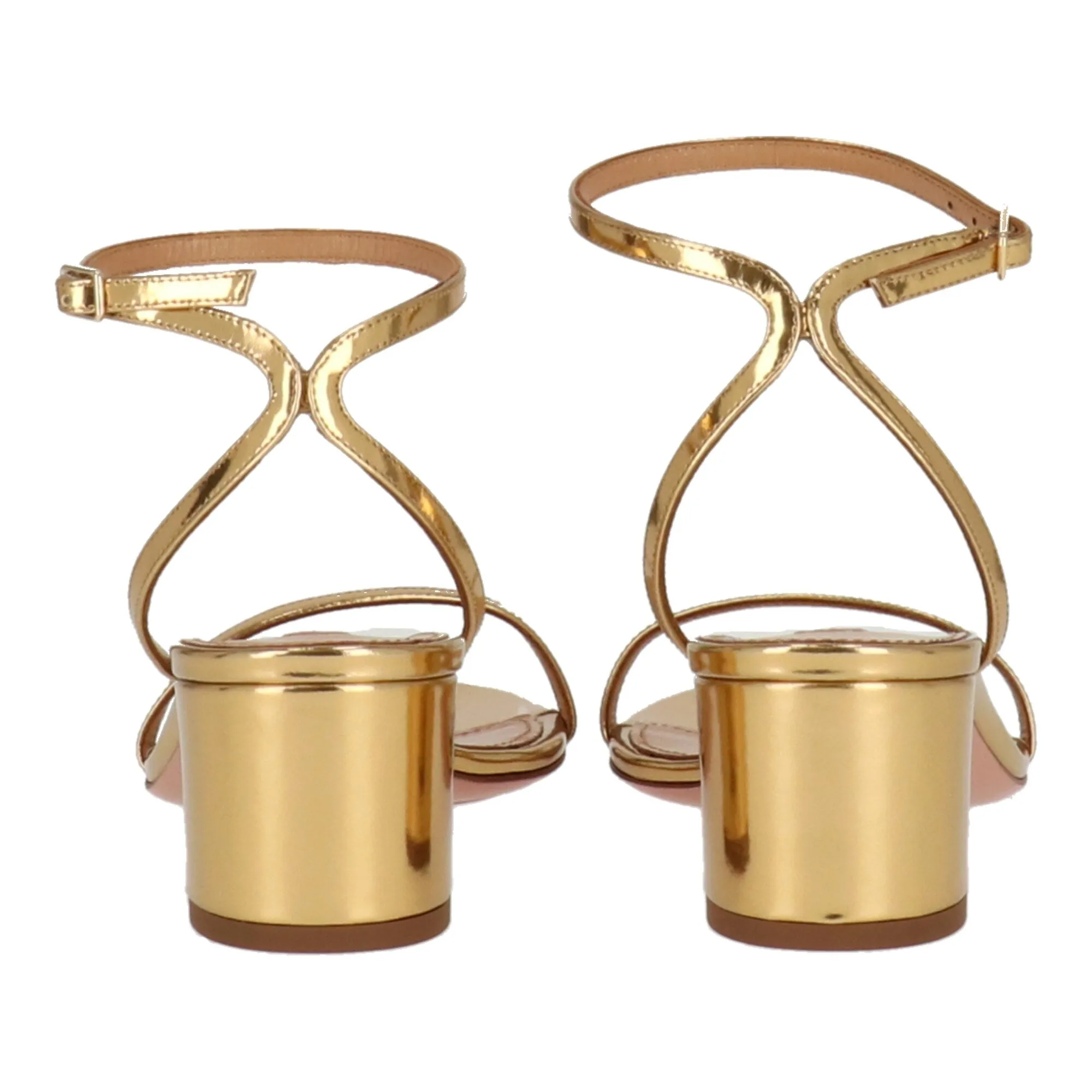 Aquazzura Womens Gold Sandal sold by Zulily