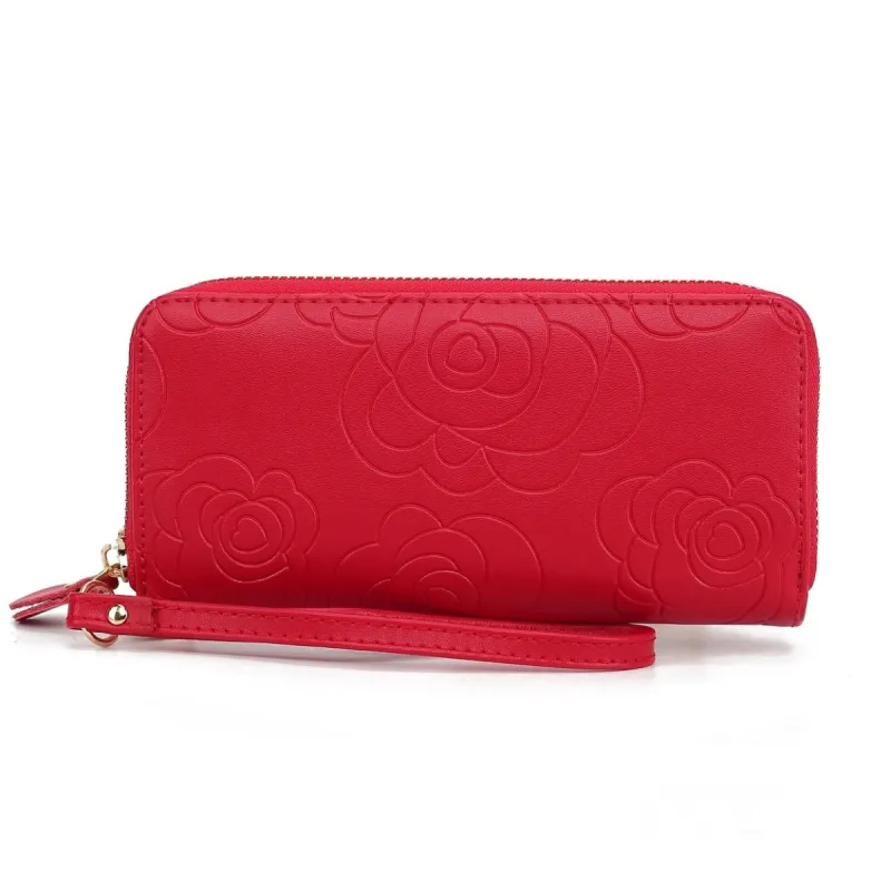 Ellie Flower-Embossed Women's Wristlet Wallet sold by Zulily