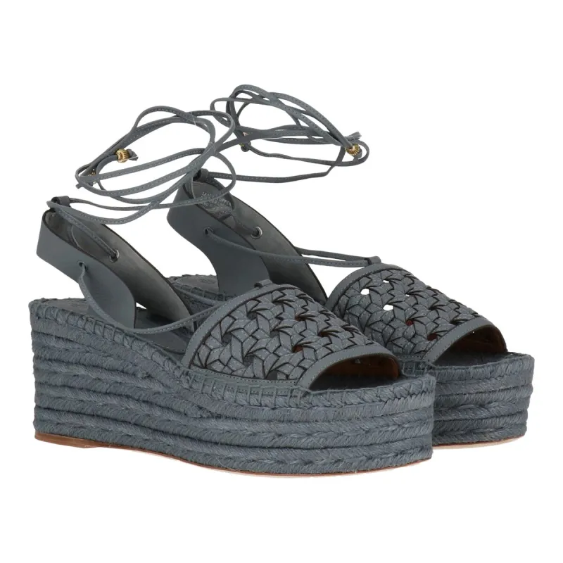 Tory Burch Womens Grey Espadrille made by Tory Burch
