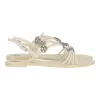 Tory Burch Womens White Flat sold by Zulily