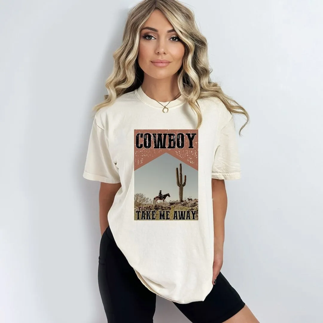 Cowboy Take Me Away Desert Garment Dyed Tee sold by Zulily