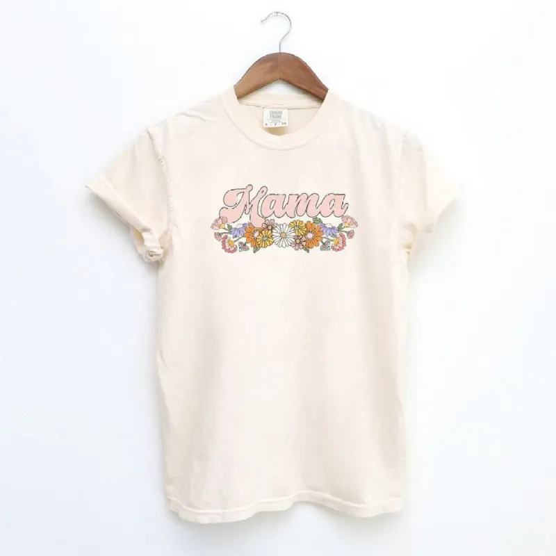 Mama Flowers Grunge Garment Dyed Tee sold by Zulily