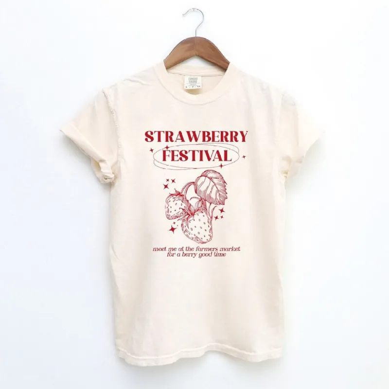 Strawberry Festival Garment Dyed Tee sold by Zulily