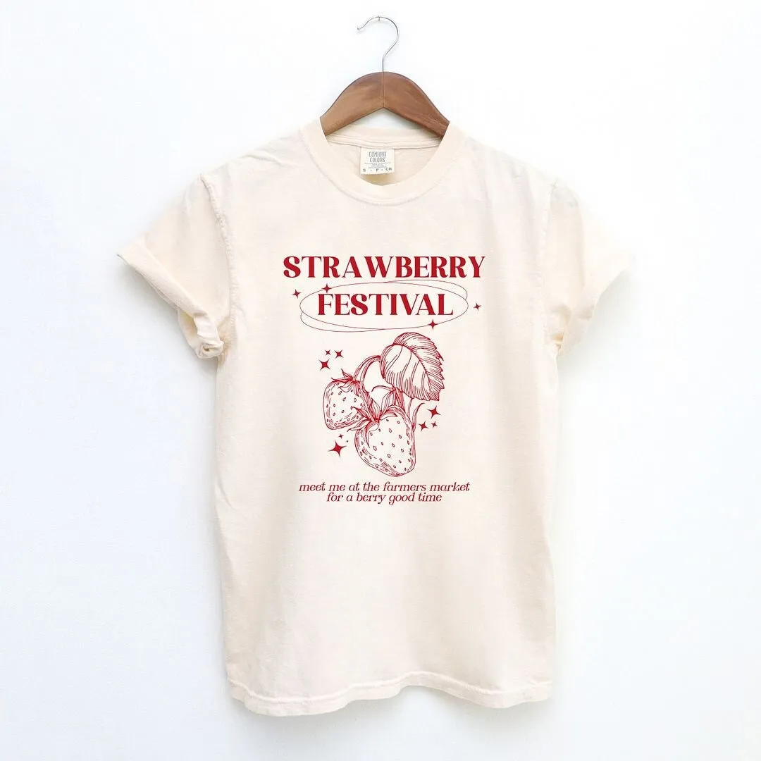 Strawberry Festival Garment Dyed Tee sold by Zulily