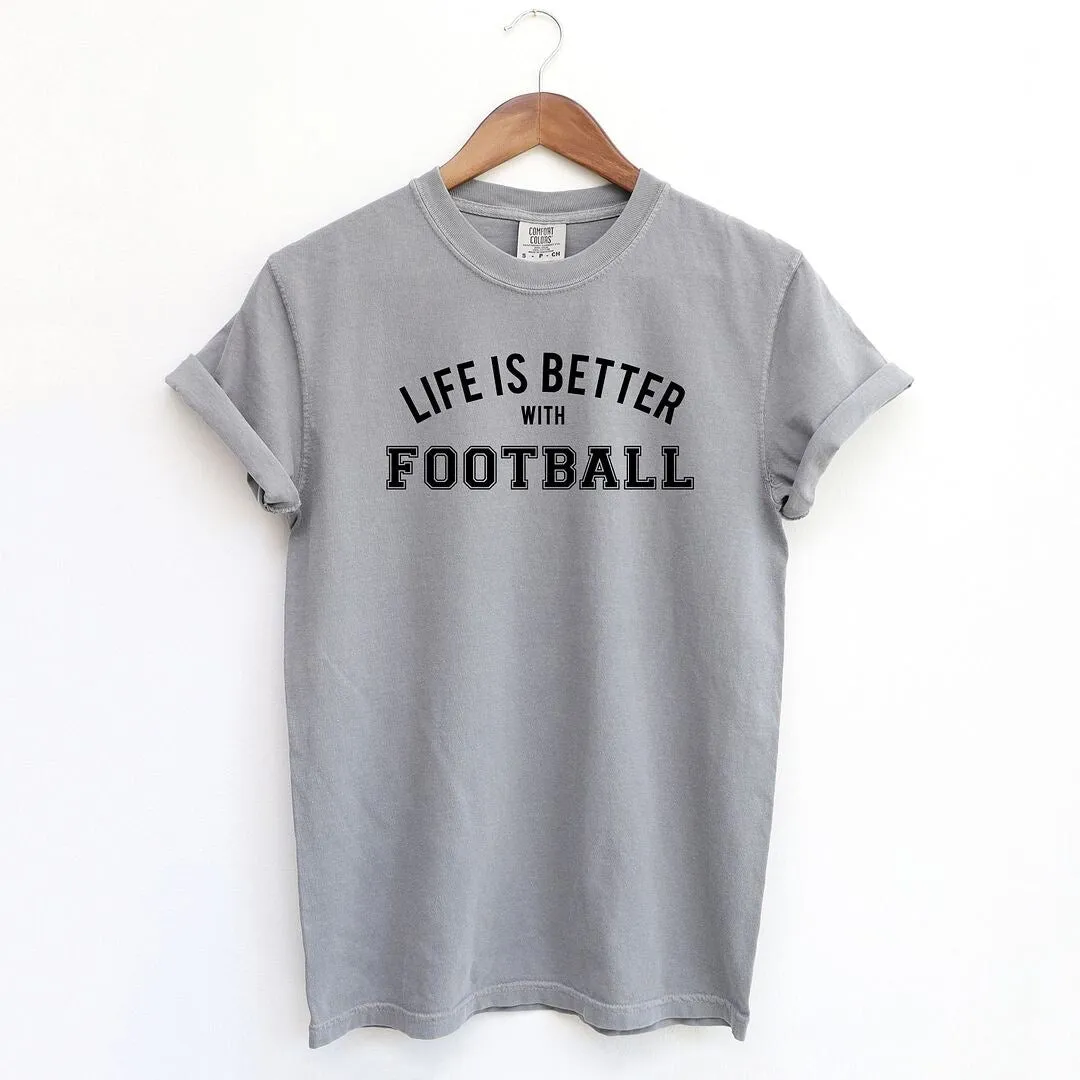Life Is Better With Football Garment Dyed Tee sold by Zulily product image thumbnail 3