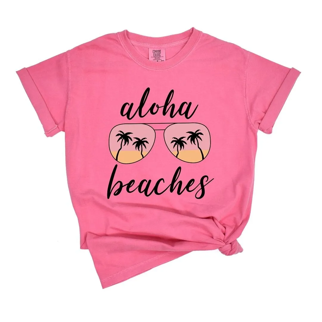 Aloha Beaches Sunglasses Garment Dyed Tee sold by Zulily