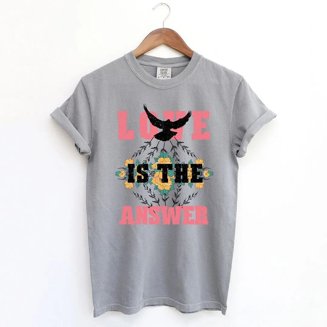 Love Is The Answer Garment Dyed Tee sold by Zulily product image thumbnail 3