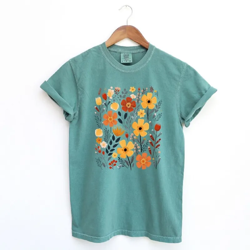 Nature Wildflowers Garment Dyed Tee sold by Zulily