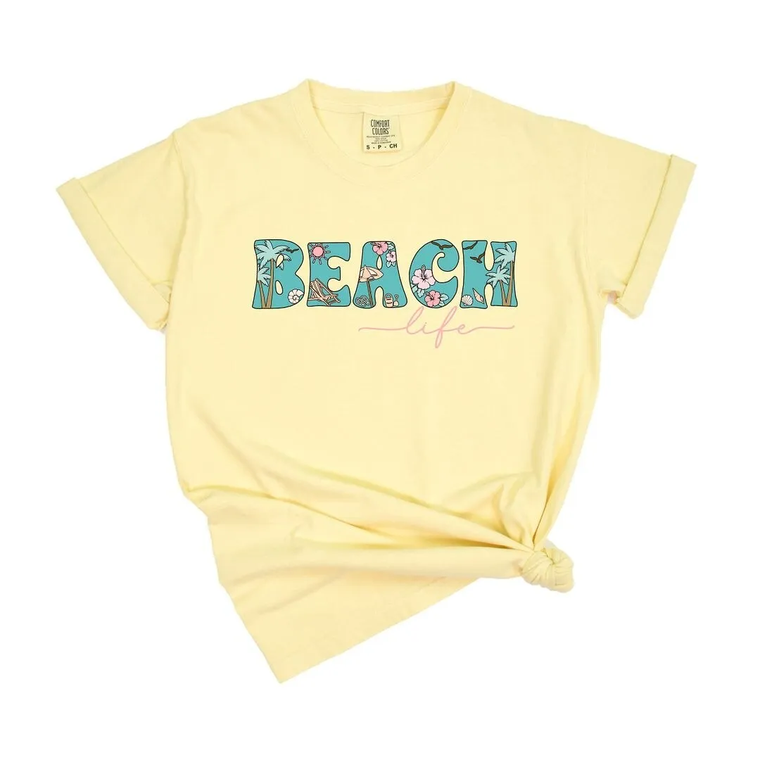 Beach Life Colorful Garment Dyed Tee sold by Zulily product image thumbnail 5