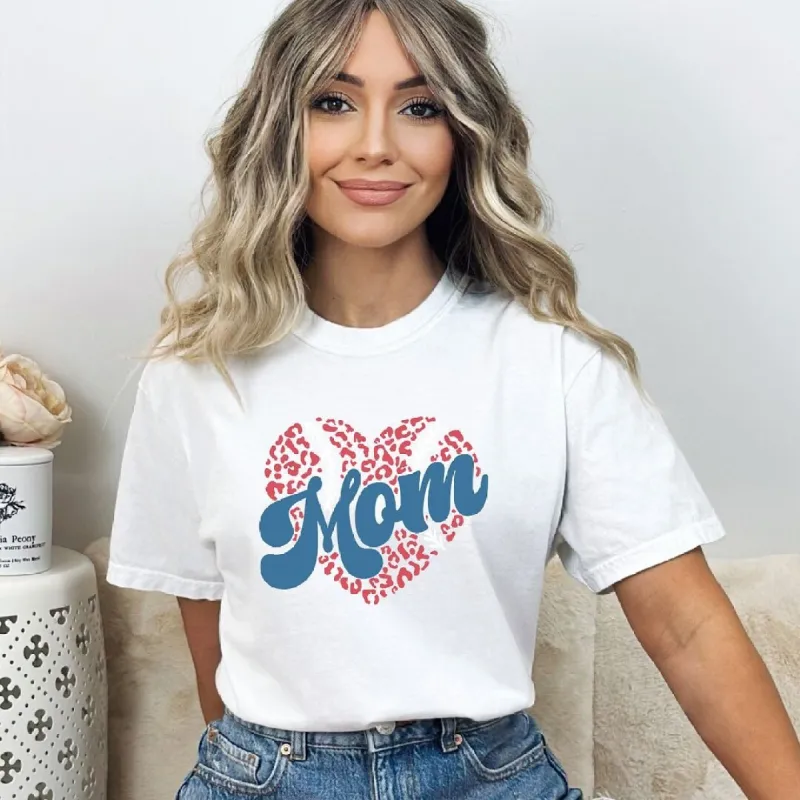 Baseball Mom Heart Garment Dyed Tee sold by Zulily