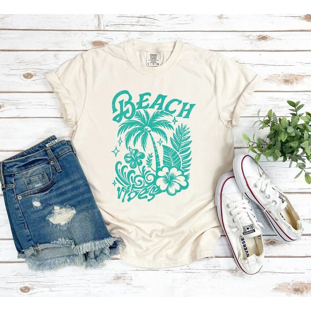 Beach Vibes Distressed Garment Dyed Tee sold by Zulily product image thumbnail 2