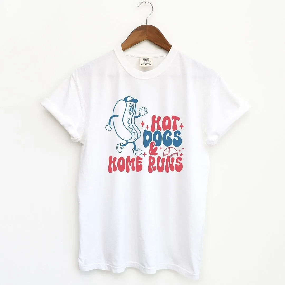 Hot Dogs And Home Runs Garment Dyed Tee sold by Zulily product image thumbnail 4