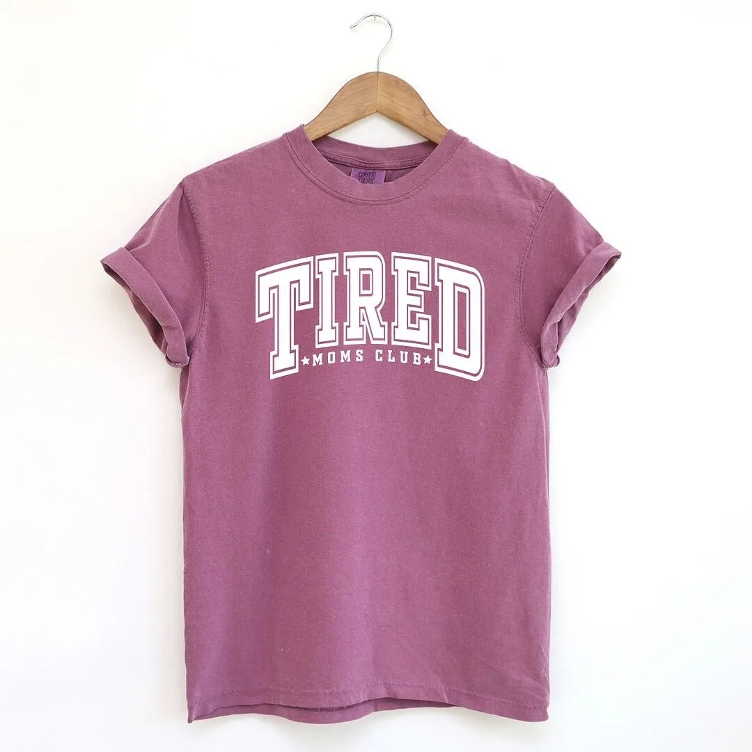 Tired Moms Club Varsity Garment Dyed Tee sold by Zulily product image thumbnail 3