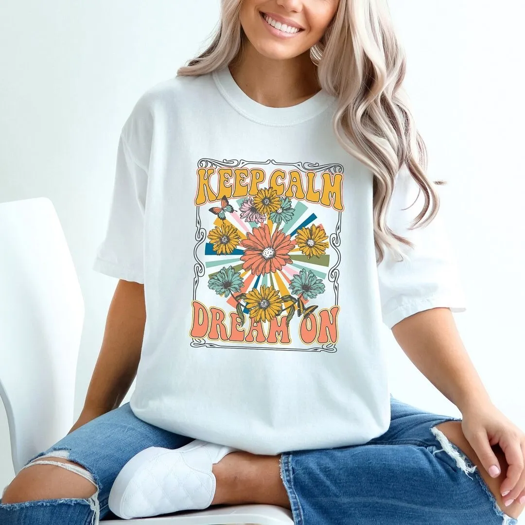 Keep Calm Dream On Garment Dyed Tee sold by Zulily product image thumbnail 2